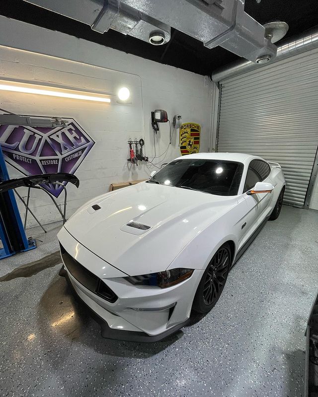 Before Vinyl Wrap Ford Mustang